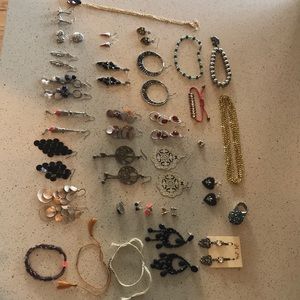 36 pieces of jewelry